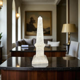 Medium Clear Quartz Obelisk with Rainbow Inclusions