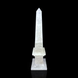 Clear Quartz Obelisk with Milky Base
