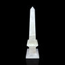 Clear Quartz Obelisk with Milky Base
