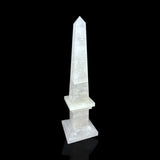 Clear Quartz Obelisk with Milky Base