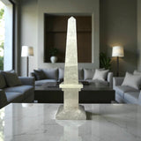 Clear Quartz Obelisk with Milky Base