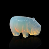 Opalite Hippopotamus Carving