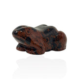 Mahogany Obsidian Frog Carving - Singles