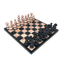 Jeu d'échecs en onyx mexicain sculpté à la main - Moyen 10,5"