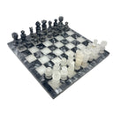 Jeu d'échecs en onyx mexicain sculpté à la main - Moyen 10,5"