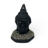 Shungite & Pyrite Thai Buddha Sculpture (Frequency-Infused)