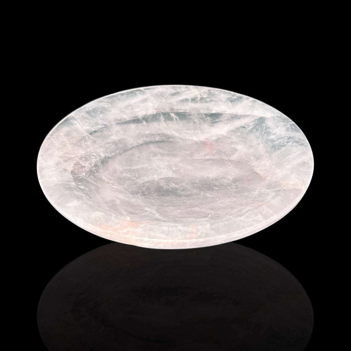 Medium Rose Quartz Bowl - Round