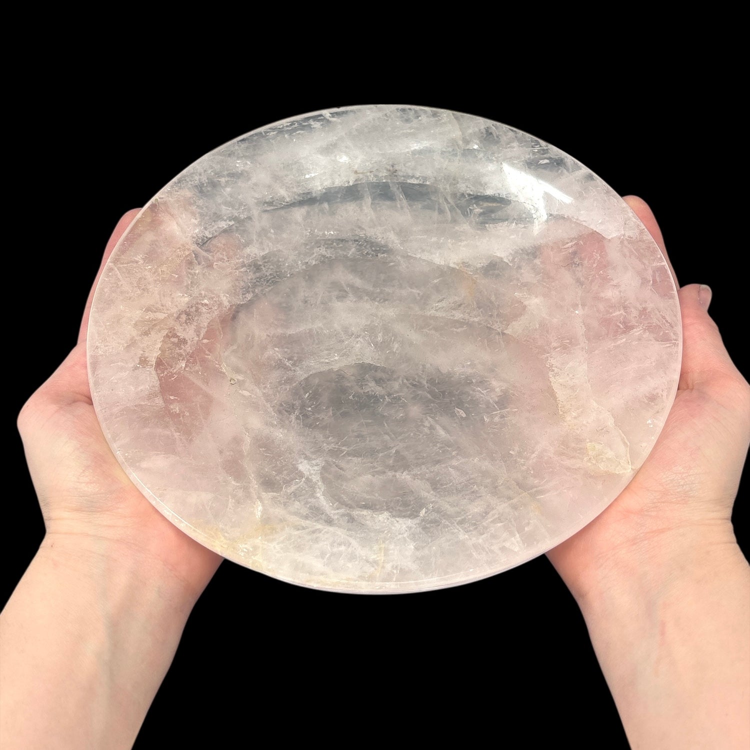 Medium Rose Quartz Bowl - Round