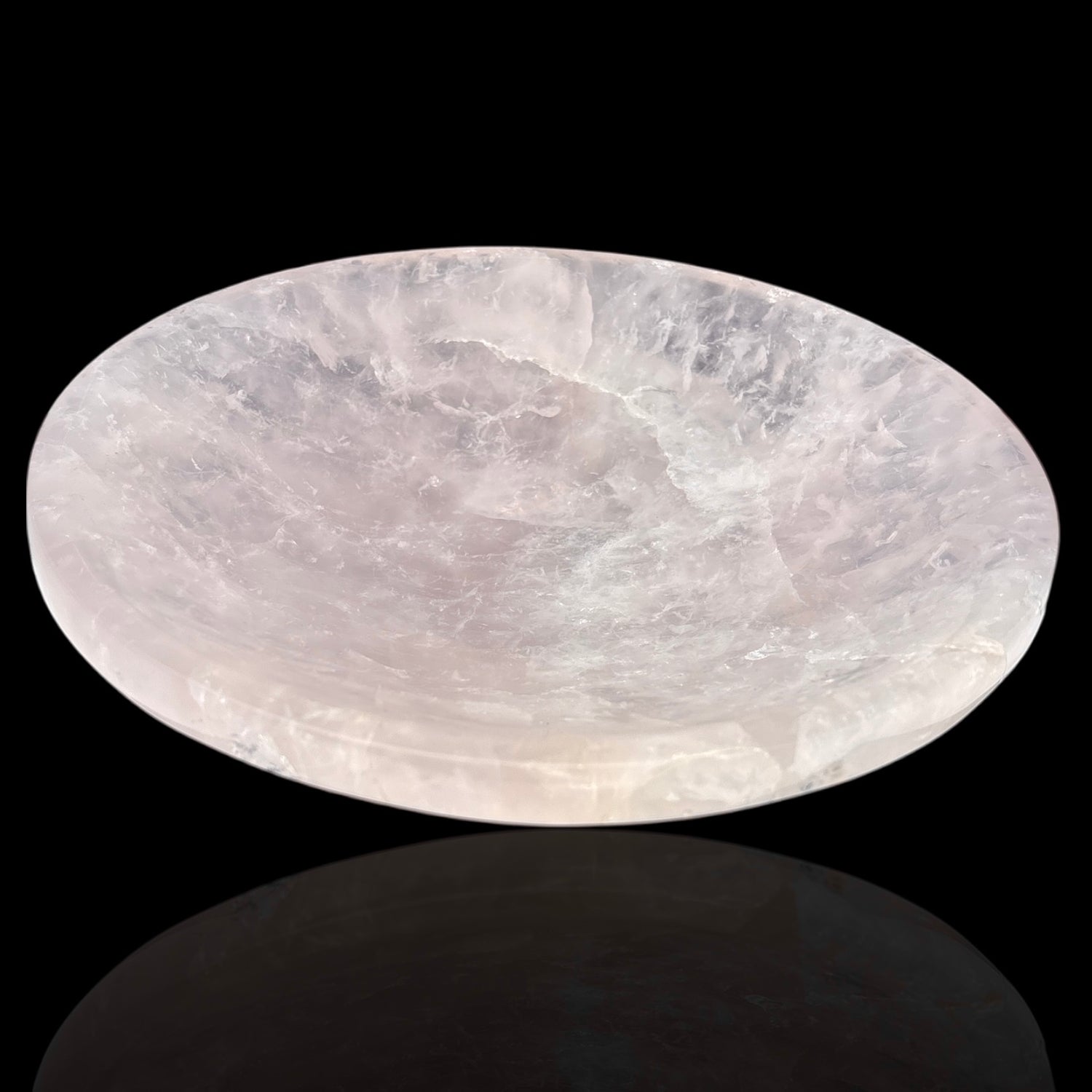 Medium Rose Quartz Bowl - Round