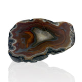 Carnelian Agate Dish with Fortified Quarz Center and Unique Shape
