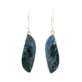 Pietersite Cabochon Dangle Earrings - Prong Set