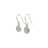 Rainbow Moonstone Oval Dangle Earrings - 8 x 10