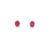 Faceted Prong Set Precious Gemstone in Rhodium Vermeil 925 Sterling Silver