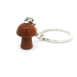 Red Goldstone Mushroom Keychain