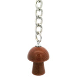 Red Goldstone Mushroom Keychain