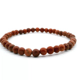 Red Jasper Beaded Bracelet 4.5mm Rounds