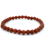 Red Jasper Beaded Bracelet - 6mm Round