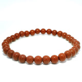 Red Jasper Beaded Bracelet - 6mm Round