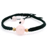 10mm Round Bead on Woven Adjustable Bracelet