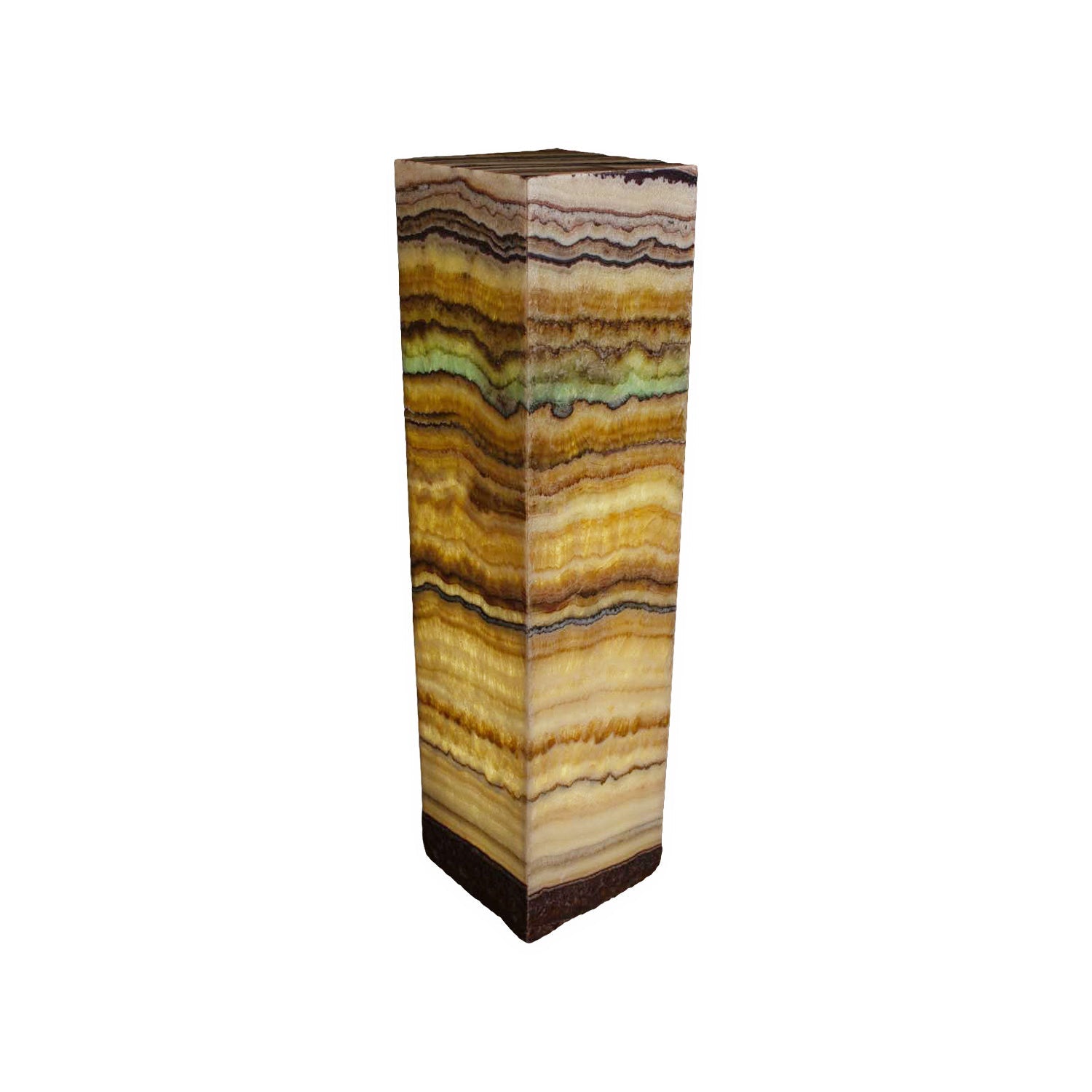 Luminaire piédestal carré Aqua Onyx