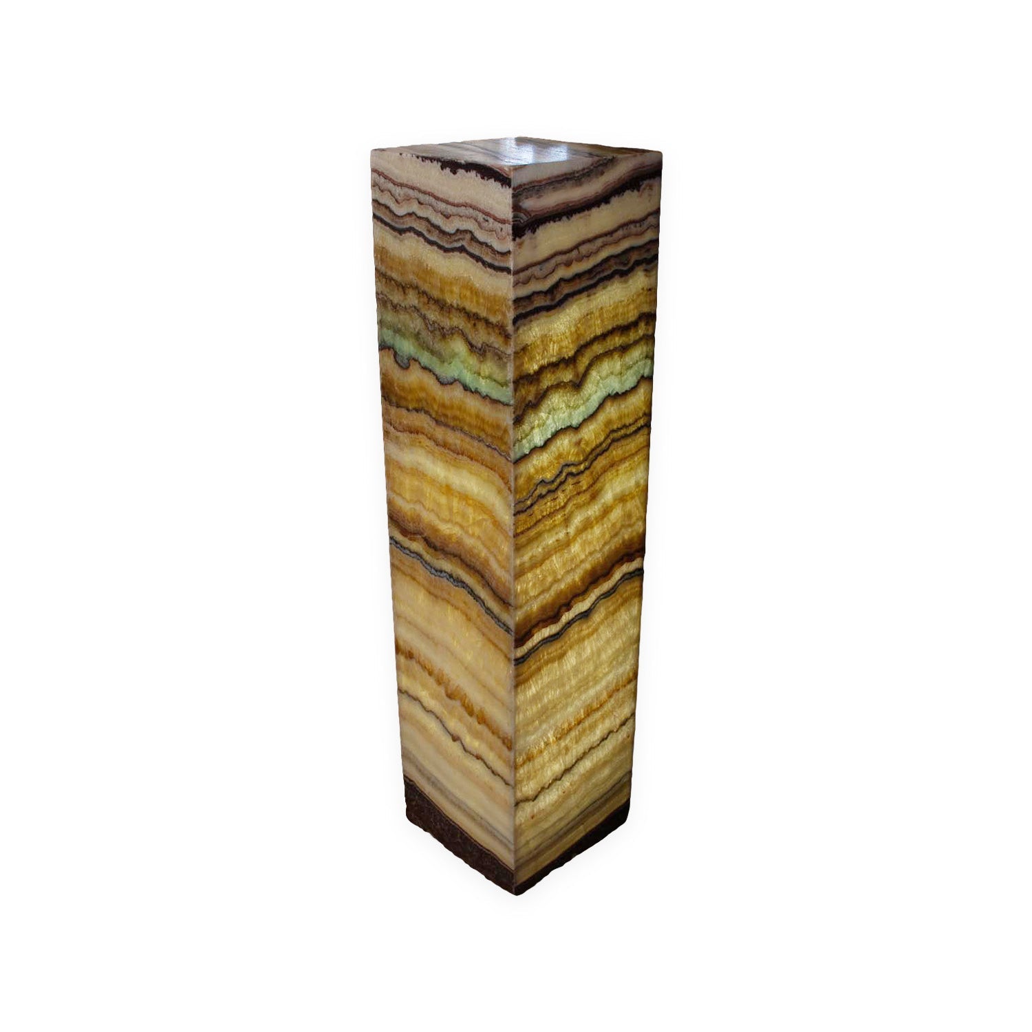 Luminaire piédestal carré Aqua Onyx