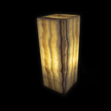 Luminaire piédestal Onyx doré