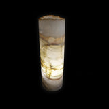 GREEN & WHITE Onyx Cylinder Luminary