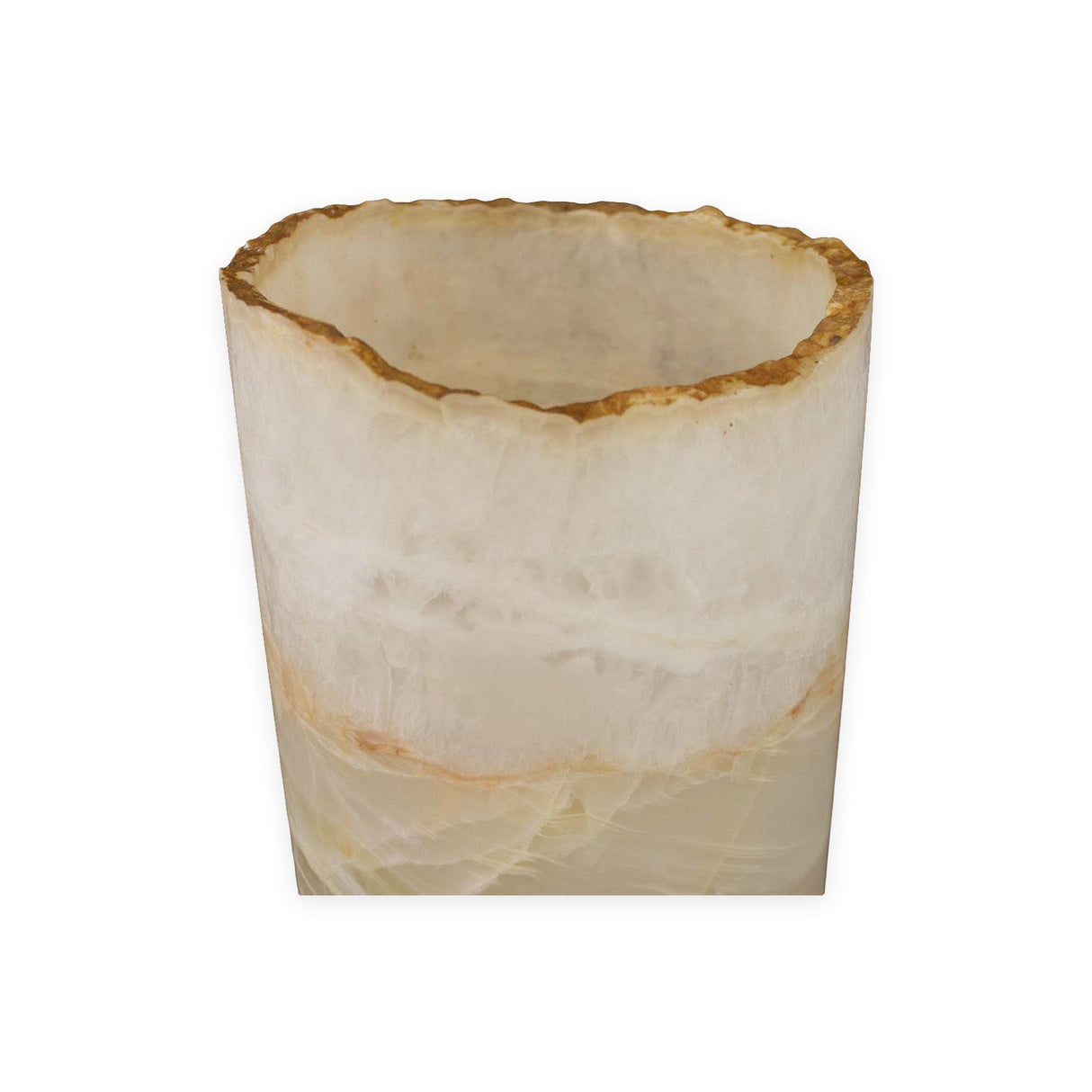 GREEN & WHITE Onyx Cylinder Luminary