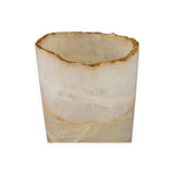 GREEN & WHITE Onyx Cylinder Luminary