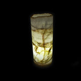 GREEN & WHITE Onyx Cylinder Luminary