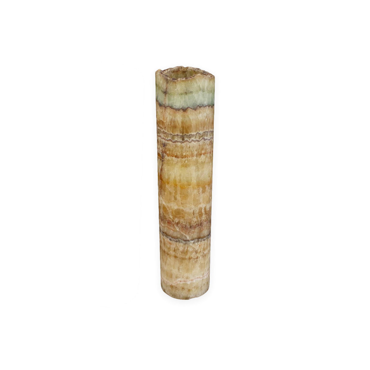 Aqua Onyx Cylinder Luminary 20"