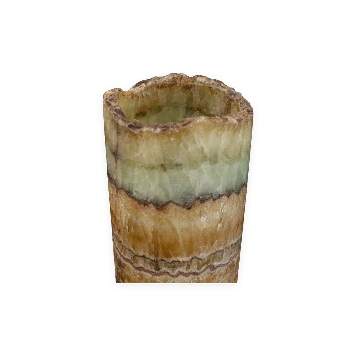 Aqua Onyx Cylinder Luminary 20"