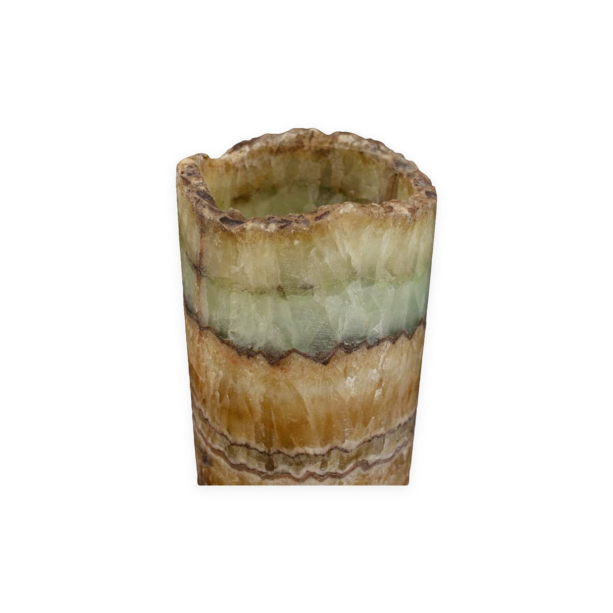 Aqua Onyx Cylinder Luminary 20"