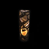 Rosa Onyx Cylinder Luminary 16" x 5"