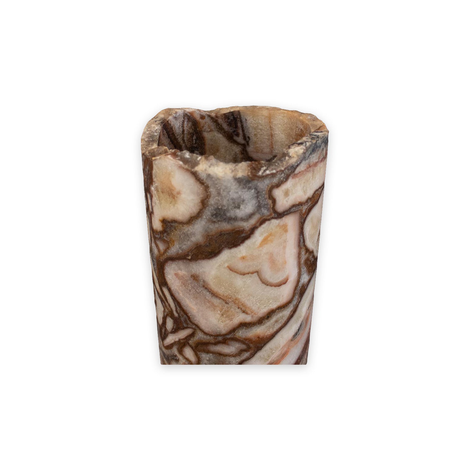 Rosa Onyx Cylinder Luminary 16" x 5"