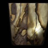 Luminaire piédestal carré Onyx du désert