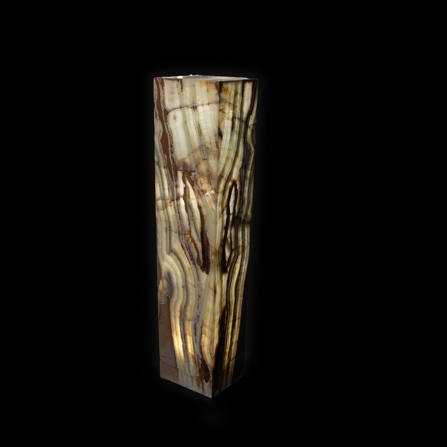 Socle lumineux Talan Onyx vert