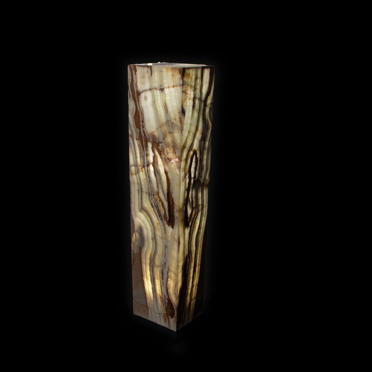 Socle lumineux Talan Onyx vert