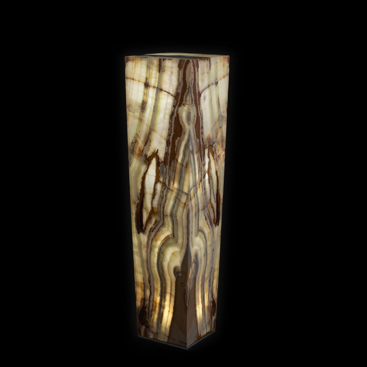 Socle lumineux Talan Onyx vert