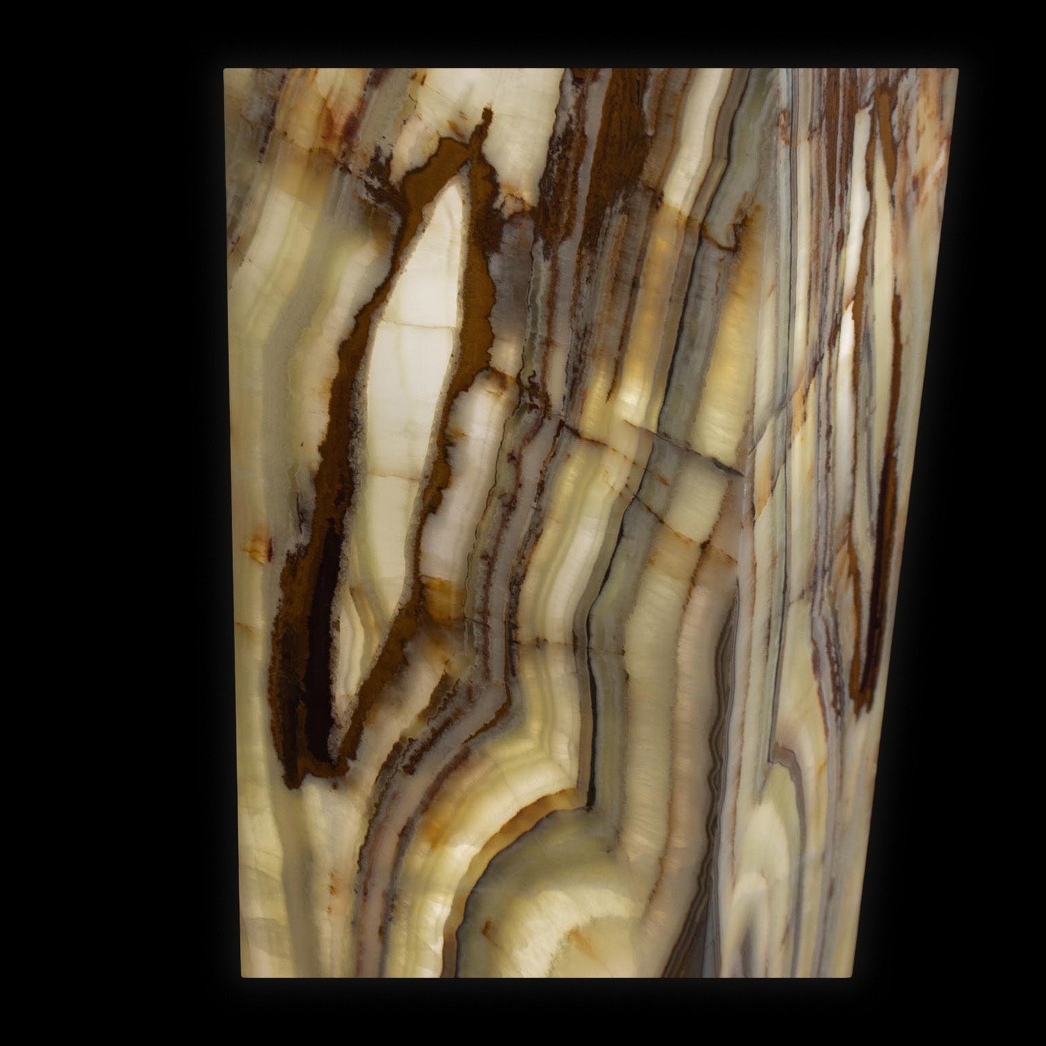 Socle lumineux Talan Onyx vert
