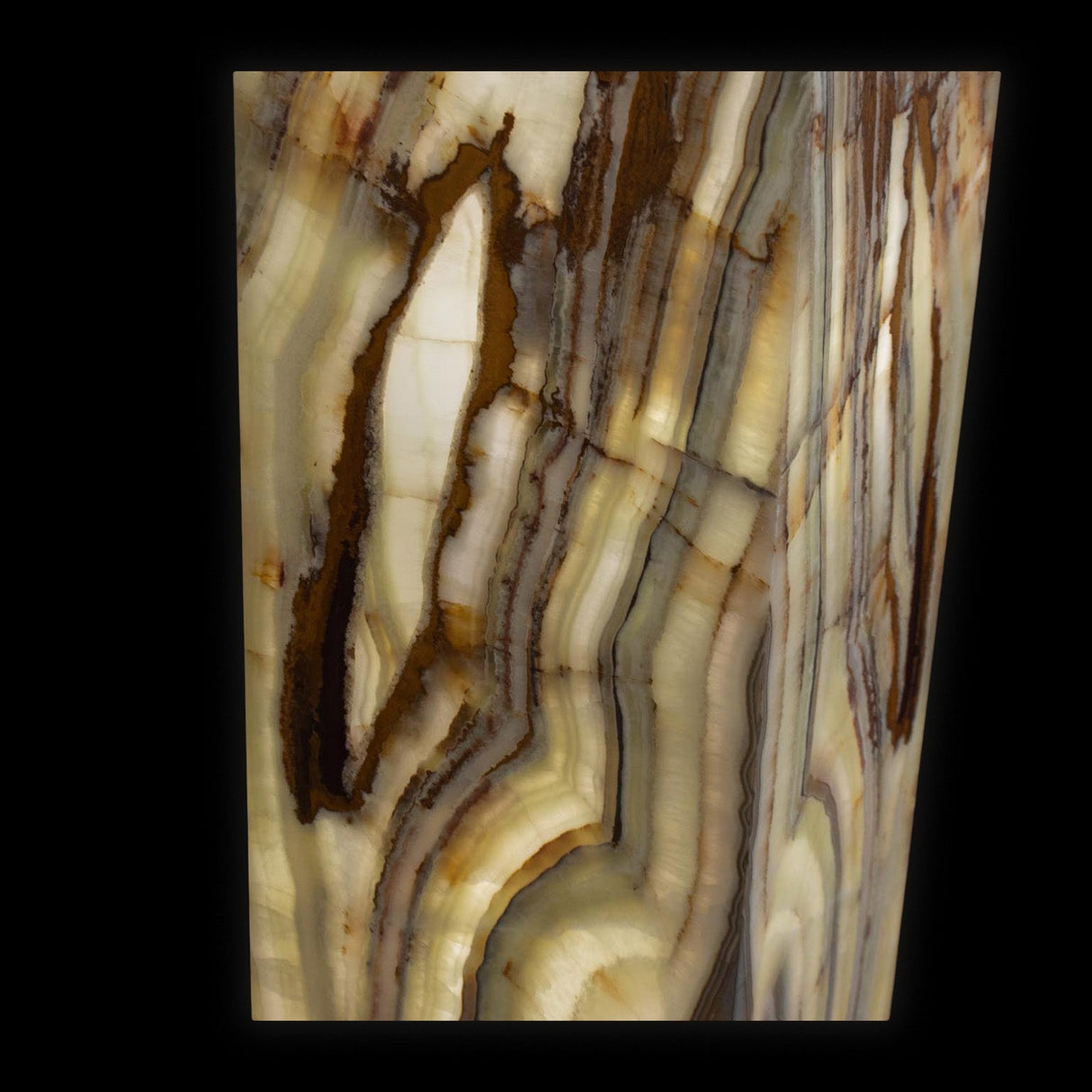 Socle lumineux Talan Onyx vert