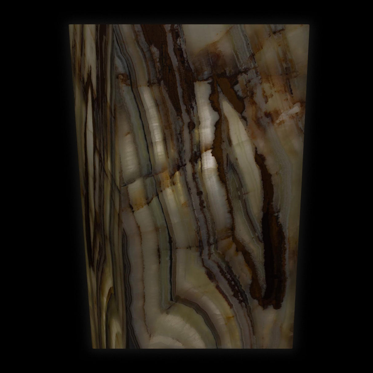 Socle lumineux Talan Onyx vert