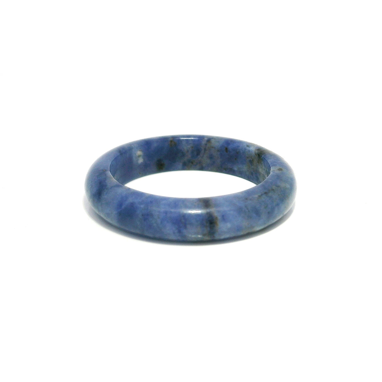 Sodalite Gemstone Ring - Solid Stone Carving