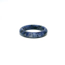Sodalite Gemstone Ring - Solid Stone Carving