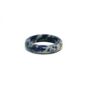 Sodalite Gemstone Ring - Solid Stone Carving