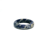 Sodalite Gemstone Ring - Solid Stone Carving