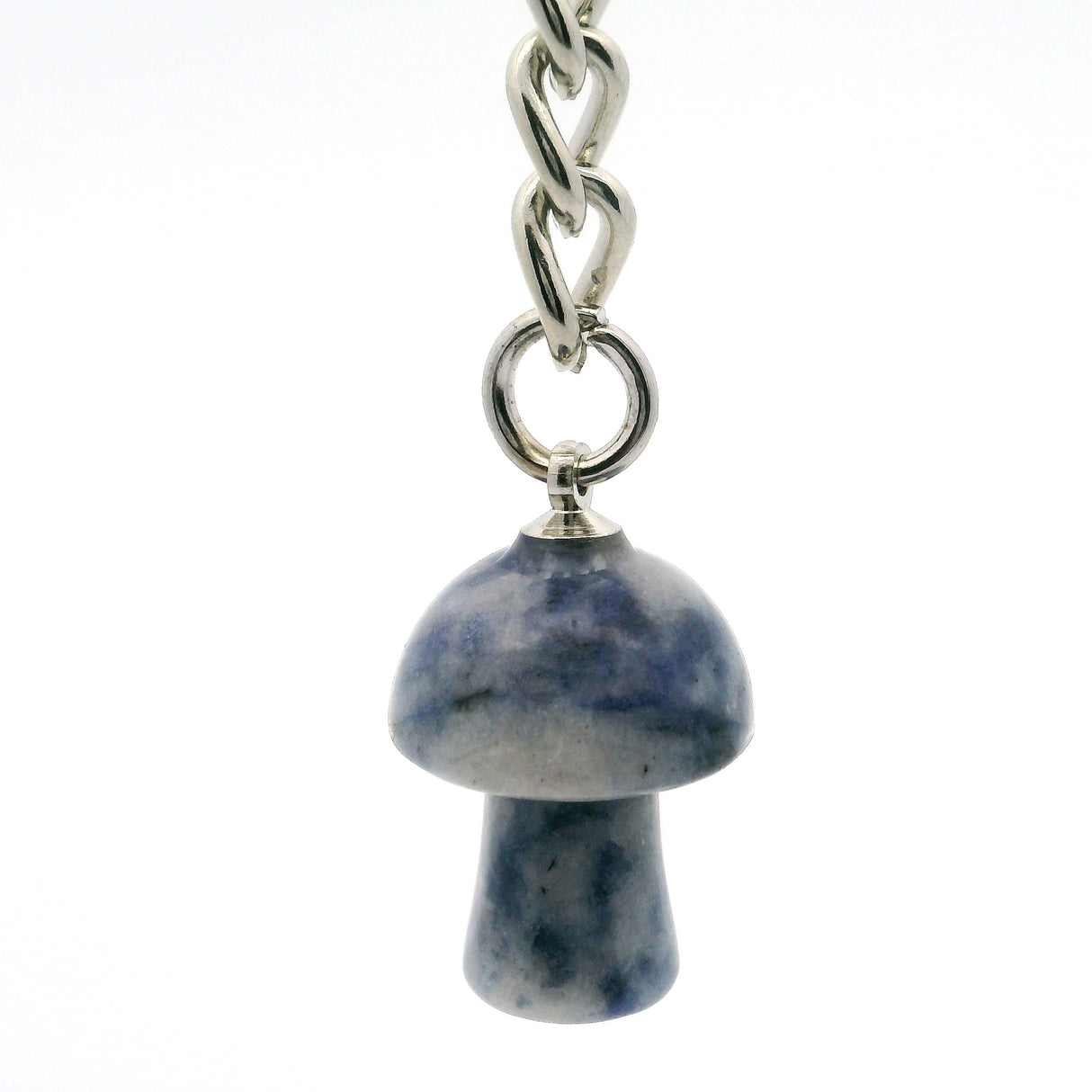 Sodalite Mushroom Keychain