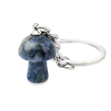 Sodalite Mushroom Keychain