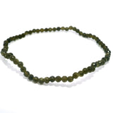 Faceted Smoky Quartz Beaded Bracelet - 3mm