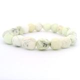 Serpentine Lime Tumbled Beaded Bracelet - 8 x 12mm